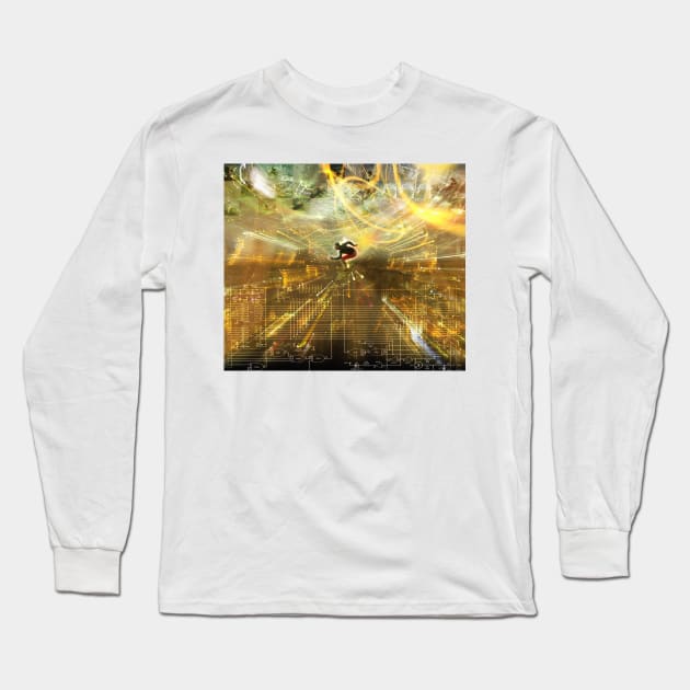 Surfing the Internet (T465/0168) Long Sleeve T-Shirt by SciencePhoto